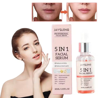 Sérum Visage 5 en 1 Jaysuing – Hydratation, Anti-Âge, Éclat & Fermeté